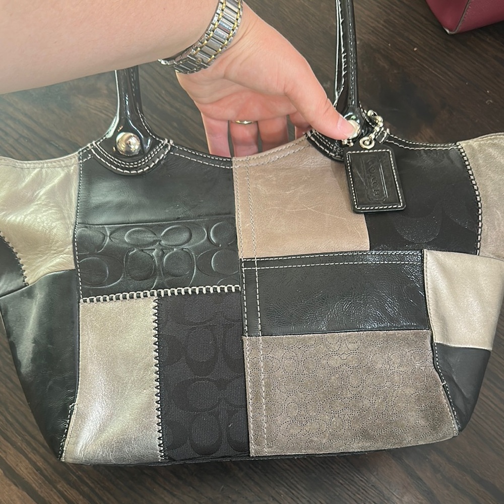 Coach Bleecker Signature Patchwork Tote